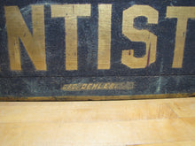 Load image into Gallery viewer, DR CONFORTO DENTISTS Antique Wooden Smatlz Double Sided Ad Sign GEO DEHLER
