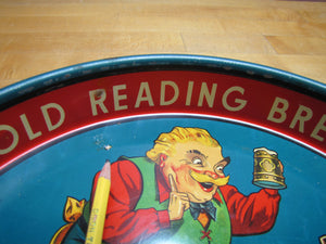 OLD READING BEER BREWERY PA Original Old Advertising Tray Sign Pub Tavern Bar Ad