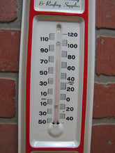 Load image into Gallery viewer, ROOFERS SUPPLIES BERGENFIELD NJ Original Advertising Thermometer Sign Ad
