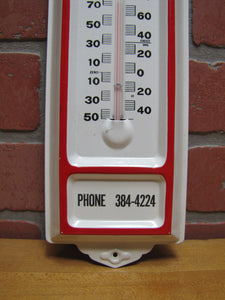 ROOFERS SUPPLIES BERGENFIELD NJ Original Advertising Thermometer Sign Ad