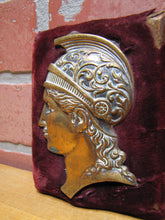 Load image into Gallery viewer, Antique Brass Decorative Arts Gladiator Warrior Bust Hardware Element Ornate
