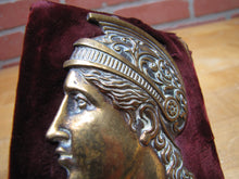 Load image into Gallery viewer, Antique Brass Decorative Arts Gladiator Warrior Bust Hardware Element Ornate
