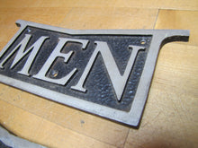 Load image into Gallery viewer, MEN WOMEN Pair Old Signs Bathroom Restroom Gas Station Diner Bar Pub Tavern Shop Advertising
