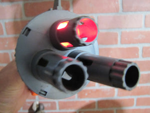 Vintage 1960s Remco Signal Raygun - Space Ray Gun 3 barrels - Orange & Silver