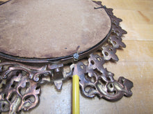 Load image into Gallery viewer, Antique Griffin Dragon Beast Fleur De List Bevel Edge Easel Back Mirror 7361
