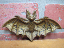 Load image into Gallery viewer, BAT TRAY Old Decorative Arts Brass GROTTES DE HAN Belgium Souvenir Depose
