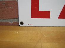 Load image into Gallery viewer, EXIT Old Porcelain Industrial Gas Station Repair Shop Sign STANDARD CLEVELAND OHIO
