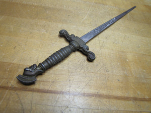 Gladiator Warrior Sword Old Letter Opener Page Turner Decorative Desk Art Tool