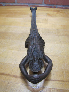 Antique Maiden Woman Cast Iron Hardware Salvage Part Leg Figural Decorative Arts