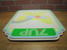 Load image into Gallery viewer, 7UP Vintage Soda Advertising Sign BUTTERFLY Menu Board Peter Max Style Groovy Everbrite Electric Signs South Milwaukee Wis Union Label
