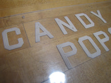 Load image into Gallery viewer, CANDY POPCORN ICE CREAM Old Theatre Concession Stand Boardwalk Carnival Advertising Sign
