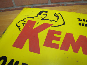 KEMP COMPOST & SOIL SHREDDERS Old Feed Seed Hardware Store Dealer Advertising Sign Since 1890