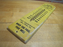 Load image into Gallery viewer, HARRIS GRAMM CONCRETE CONSTRUCTION &amp; PAVING PHILA PA Old Wooden Advertising Thermometer Sign
