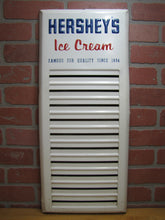 Load image into Gallery viewer, HERSHEY&#39;S ICE CREAM Original Advertising Sign FAMOUS FOR QUALITY SINCE 1894
