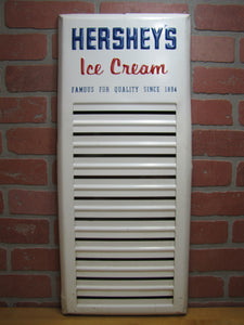 HERSHEY'S ICE CREAM Original Advertising Sign FAMOUS FOR QUALITY SINCE 1894