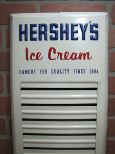 HERSHEY'S ICE CREAM Original Advertising Sign FAMOUS FOR QUALITY SINCE 1894