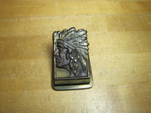 Load image into Gallery viewer, Native American Indian Chief Antique Paper Clip Weight Decorative Arts Judd Mfg Co
