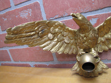 Load image into Gallery viewer, SPREAD WINGED EAGLE Old Figural Bird Finial Topper Decorative Arts Hardware Element
