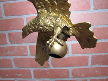 Load image into Gallery viewer, SPREAD WINGED EAGLE Old Figural Bird Finial Topper Decorative Arts Hardware Element
