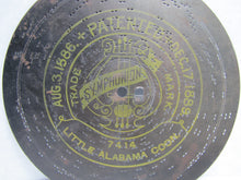 Load image into Gallery viewer, 1889 BLACK AMERICANA PATENT LITTLE ALABAMA COON SYMPHONION MUSIC DISC
