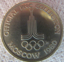 Load image into Gallery viewer, 1980 MOSCOW OLYMPICS STAR Sailing Ship Medallion Official PNC Collection Medal

