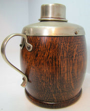Load image into Gallery viewer, Antique Victorian 1800&#39;s Tea Caddy w Handle &amp; Lid EPNS Wood Porcelain Ornate
