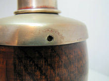 Load image into Gallery viewer, Antique Victorian 1800&#39;s Tea Caddy w Handle &amp; Lid EPNS Wood Porcelain Ornate
