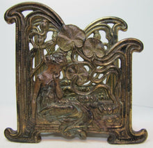Load image into Gallery viewer, Antique Art Nouveau Maiden Lillies Letter Holder exquisite design ornate details
