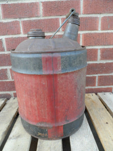 Old VEEDOL FLYING V OIL Can 5 gallon auto truck gas shop tractor advertising