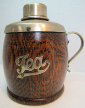 Load image into Gallery viewer, Antique Victorian 1800&#39;s Tea Caddy w Handle &amp; Lid EPNS Wood Porcelain Ornate
