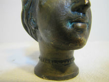 Load image into Gallery viewer, Antique 19c Grand Tour Copy Bronze Head Face Wine Pitcher Urn Jug Brass Bronze Patina
