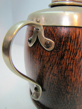 Load image into Gallery viewer, Antique Victorian 1800&#39;s Tea Caddy w Handle &amp; Lid EPNS Wood Porcelain Ornate
