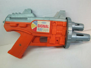 Vintage 1960s Remco Signal Raygun - Space Ray Gun 3 barrels - Orange & Silver