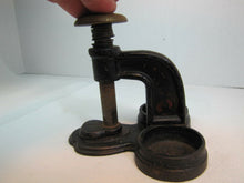 Load image into Gallery viewer, Antique Desktop Paper Punch Knick Knack Holders Old Red Gold Paint Ornate
