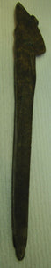 Antique 1910 Nude Bronze Letter Opener Page Turner J Kratina Freemason Ldg 271