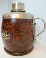 Load image into Gallery viewer, Antique Victorian 1800&#39;s Tea Caddy w Handle &amp; Lid EPNS Wood Porcelain Ornate
