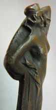 Load image into Gallery viewer, Antique 1910 Nude Bronze Letter Opener Page Turner J Kratina Freemason Ldg 271
