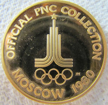 Load image into Gallery viewer, 1980 MOSCOW OLYMPICS SWIMMING Medallion Official PNC Collection Medal
